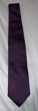 Seigo Katsuragawa limited edition silk tie blue red cross hatch geometric