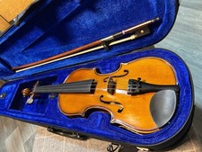 1/4 size Hans Joseph Hauer Violin, Bow And Carry Case