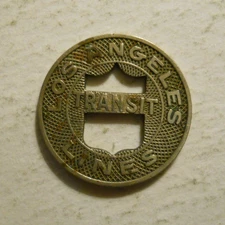 Los Angeles Transit Lines (California) transit token - CA450J