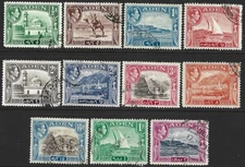 Aden 1939-48 KGVI Part Set  Complete to 2s SG.16/25 Used Cat:£15