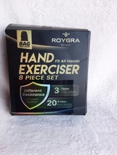 Hand Exerciser Finger Strengthener Different Resistance 8 piece set