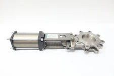 Orbinox 20-3636MI Pneumatic Stainless Lugged Knife Gate Valve 4in 150