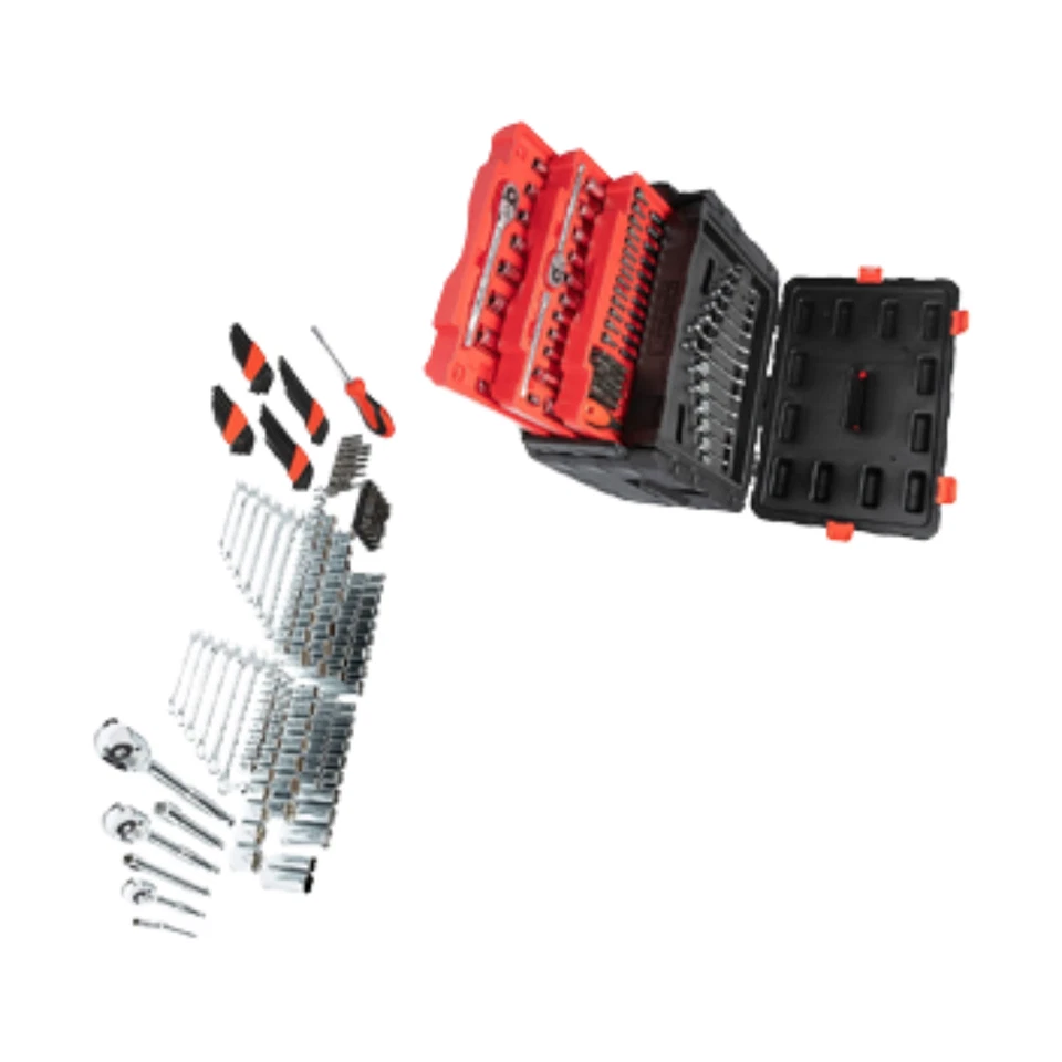 Crescent 229 Piezas 1/4" 3/8" y 1/2" Juego de Herramientas de Mano Mecánicas de Accionamiento CTK229C ¡Nuevo! Foto 4 de 4