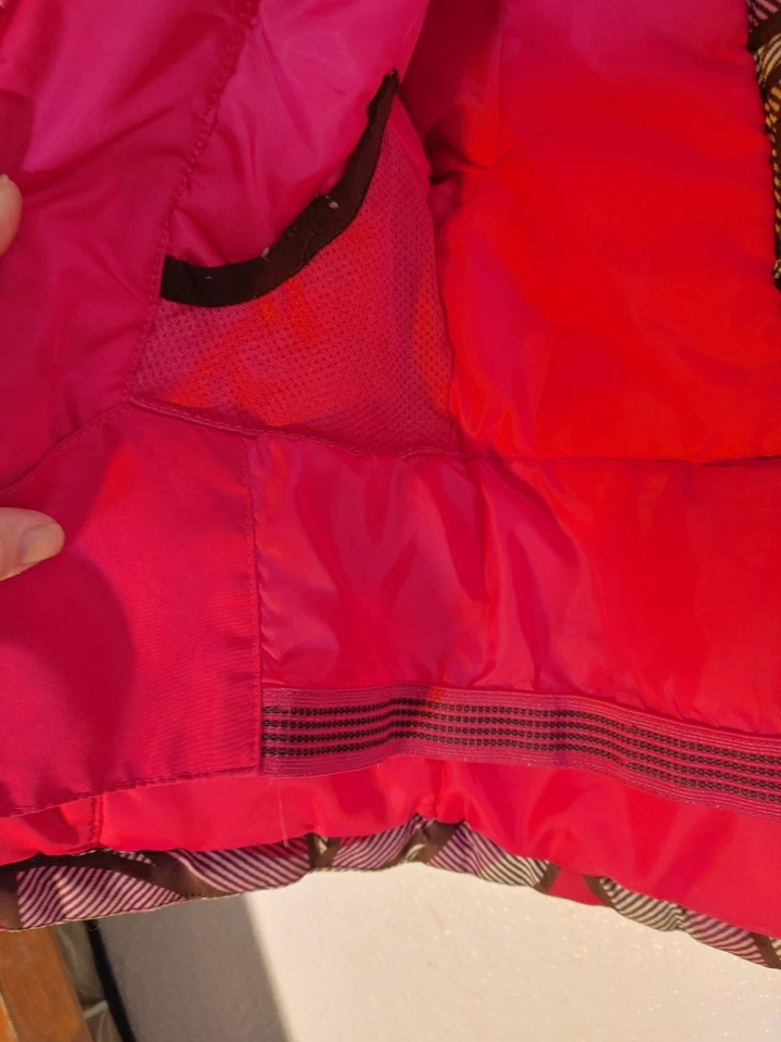 Girls Size XS 4/5 Cherokee snow coat geometric Pink Jacket vibes cute warm - Image 2 of 4