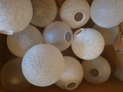 DDR Kugellampe Lampenglas Sputnik 60er vintage glas glaskugel 70er DDR 