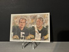 #97 Time Warp 2008 Upper Deck Masterpieces Paul Hornung / Brett Favre FREE SHIP