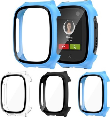 Kinder Smartwatch Schutzhülle + Displayschutzfolie Set für Xplora X5 Play