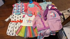 My Life As A Doll 7 Outfit Lot: Unicorn dresses, Sparkles, Rainbows, More Cute 