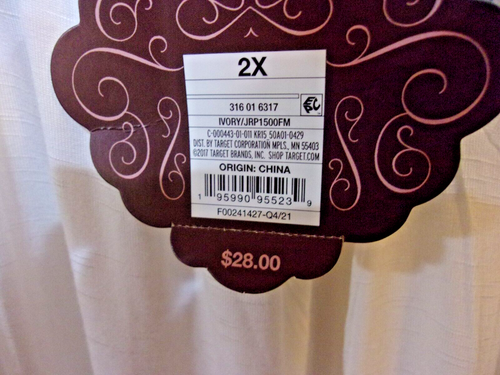 Top donna bianco con dettagli ricamati Knox Rose - 2X - nuovo con etichetta - Foto 4 di 7