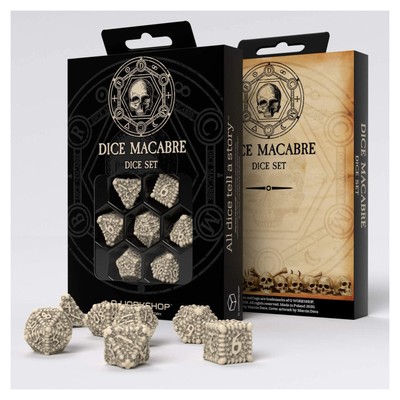 Q-Workshop Dice Macabre 7 Piece Dice Set NEW IN STOCK