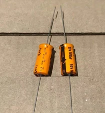 2pcs 100uf 50v Axial Electrolytic Capacitors 50v100uf NCC Upgrade 35v 25v