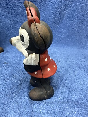 VINTAGE MICKEY AND MINNIE MOUSE CAST IRON COIN BANKS DISNEY | eBay