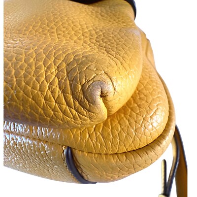 $350 TORY BURCH Solarium Yellow Leather Mini Backpack  display picture 2