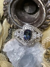 sterling silver mystic topaz ring