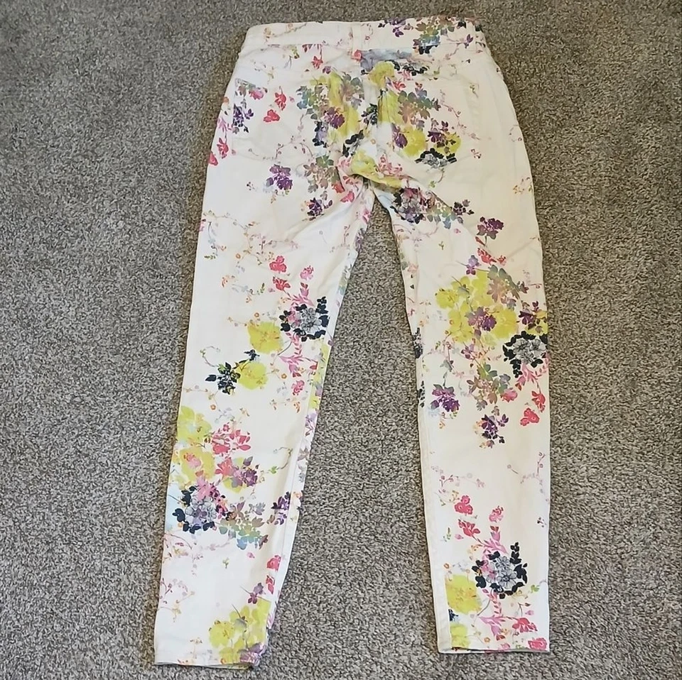 Ted Baker Paris Mid-Rise Floral Print Pants Women's Size 26 - Image 2 of 4