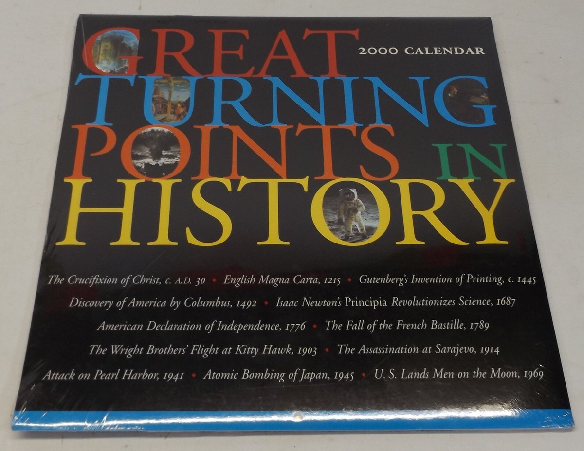 Sealed Great Turning Points in History 2000 Calendar 12x12 | eBay