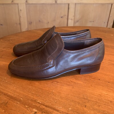 Bally Switzerland Gray Logo Loafers 7 E | eBay