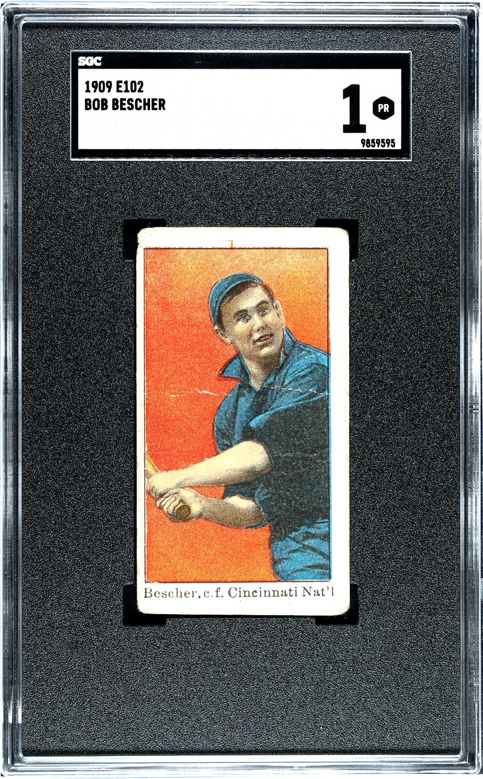 1909 1910 E102 Bob Bescher - SGC 1 Set Of 25