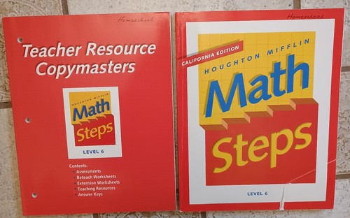 Lot Of 2 Math Steps: Teachers Resource Copymasters And Student Addition Grade 6