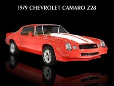 1979 Chevrolet Camaro Z28 New Metal Sign Original Look In Red White