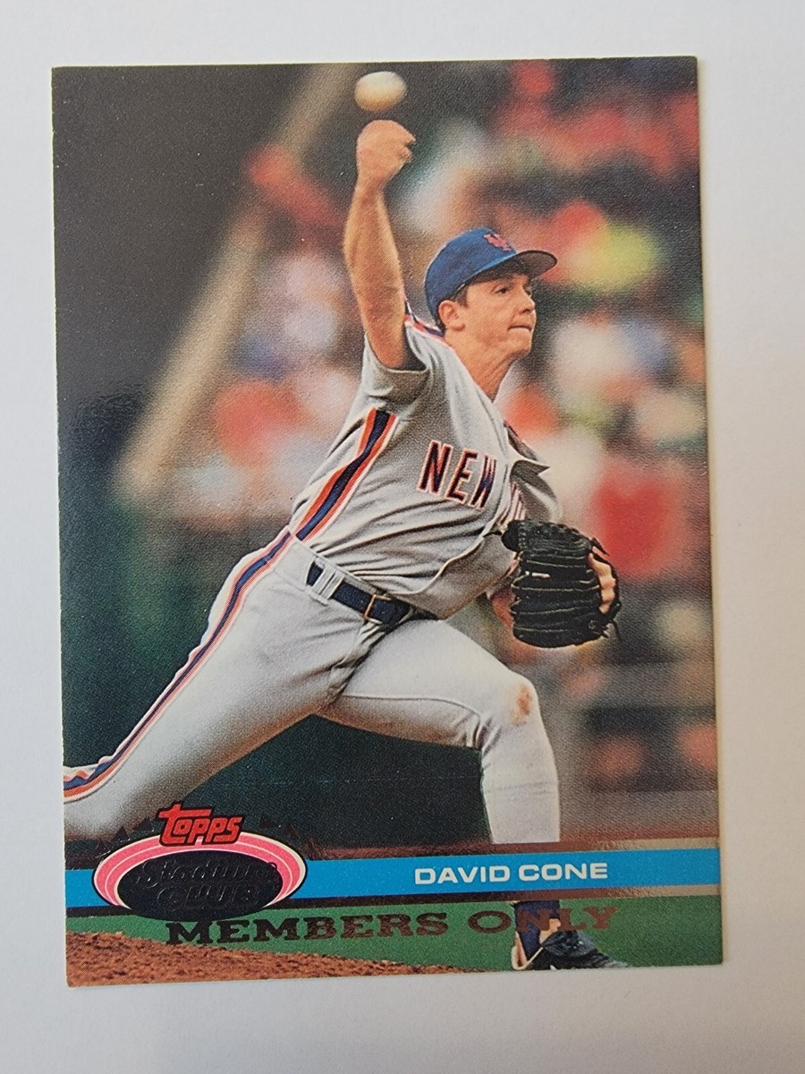 1991 Topps Stadium Club Members Only David Cone | eBay