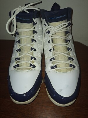 Nike Air Jordan 9 Retro 2018 Size US Men 9 Pearl Blue UNC 302370-145 (no box) Size 11.5 - Air Jordan 9 Retro UNC (302370-145) 192500252901  main image 3