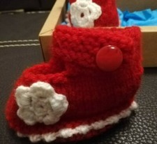 Knitted Booties, Baby Booties, baby girl, Warm booties