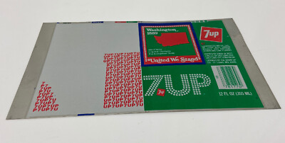Washington Entrollte Aluminium  7 UP  Dose 1959 Staaten - United We Stand