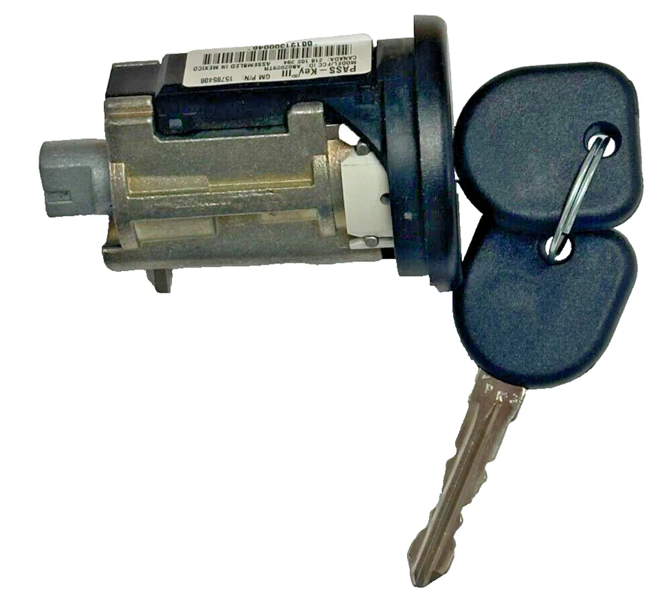 Pontiac Grand Prix 2004-2008 cilindro de bloqueo de encendido con 2 llaves nuevo fabricante de equipos originales 19207987 Foto 4 de 4