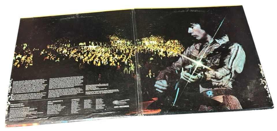 Neil Diamond Hot August Night Original Master Recording Two LP Set MFSL2-2024 - Image 2 of 4