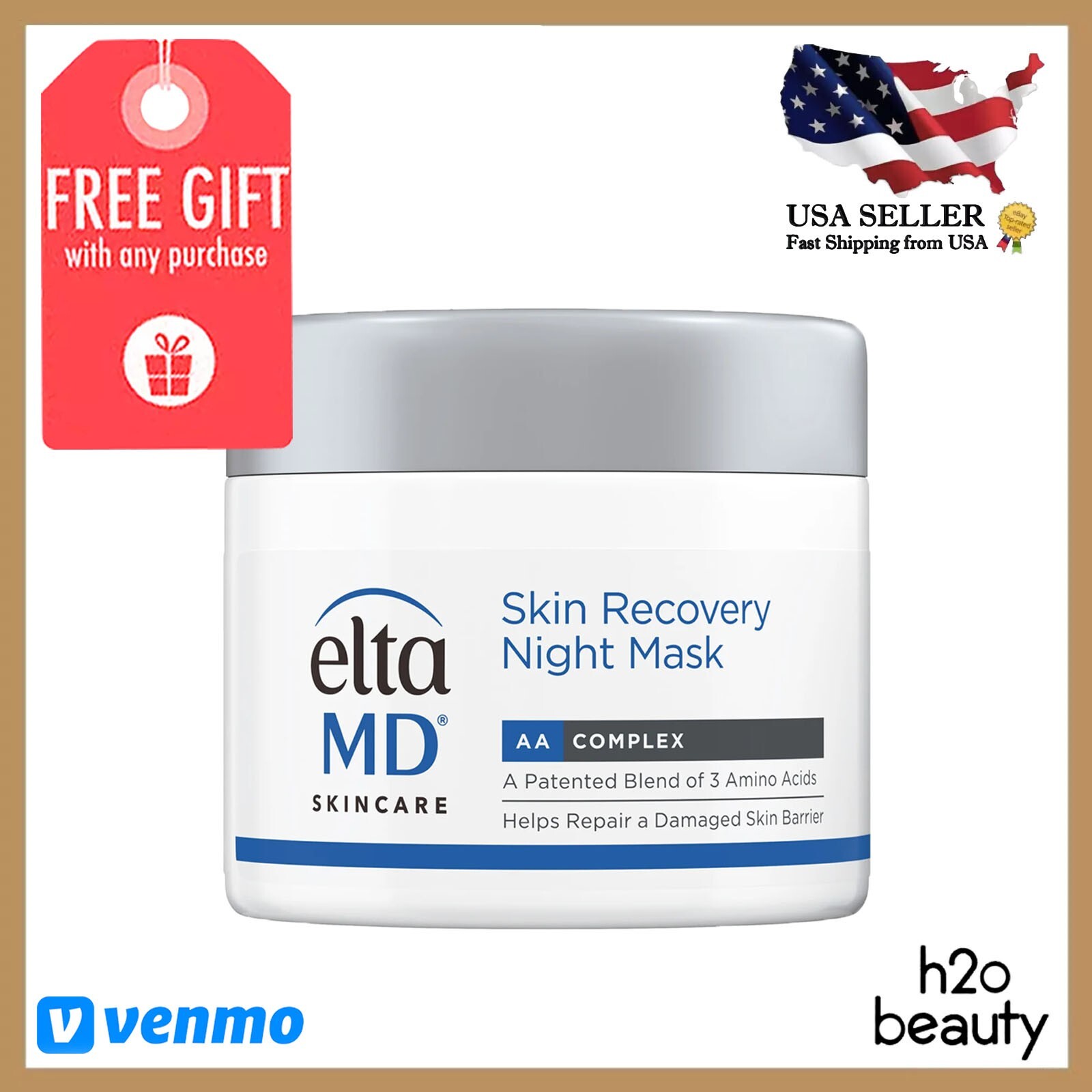 Elta MD Skin Recovery Night Mask 1.7 oz New Exp 08/27 Sealed