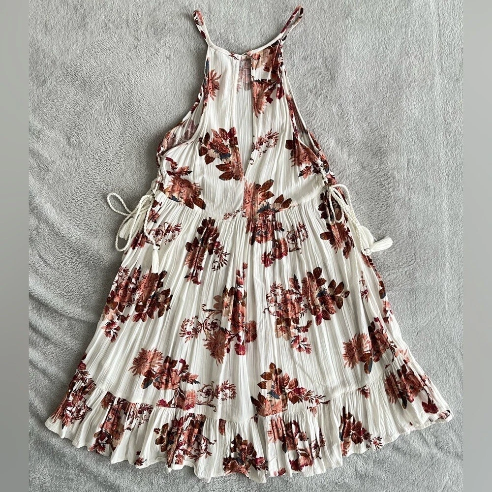 AMERICAN Eagle Outfitters White Floral Tassle Dress XS eBay