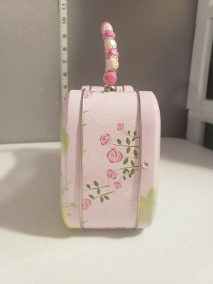 Metal Disney Princess Box Purse beaded Handle Cinderella Belle