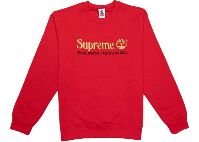 Col rond rouge suprême Timberland SEASON SS20 COULEUR ROUGE taille L