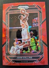 2022-23 Panini Prizm Basketball John Collins Red Cracked Ice Parallel #152 Hawks