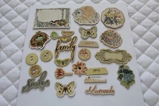 PRIMA MARKETING Chipboards "What Memories are Created" 25 Pieces