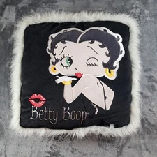 Vtg 2001 Betty Boop Throw A Kiss Kellytoy Throw Pillow 14x14