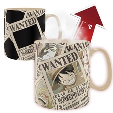 ONE PIECE - Mug Heat Change - 460 ml - Wanted - cardboard box: