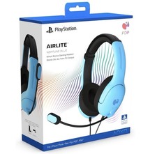 PDP Airlite Wired Gaming Headset PS5 PS4 PS3 PC Noise Cancelling Mic Blue New