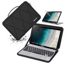 Hard EVA Protective For 12.2 inch Chromebook Plus X8019 X Series-Black