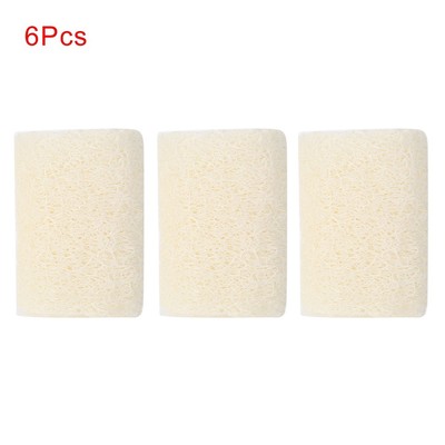 6 Stück Natürlicher Luffa Bad Dusche Peeling Schwamm Küche Reinigen Schrubber 3i TPG
