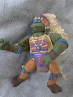 Vintage 1992 TMNT Wacky Wild West Chief Leo Action Figure Playmates Toys