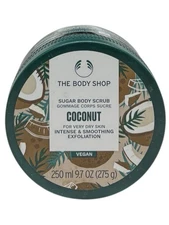 The Body Shop Coconut Sugar Body Scrub Exfoliant 9.7 oz Vegan