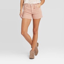 Universal Thread Womens High Rise Jean Shorts Vintage Rose Size 2 26 NWT
