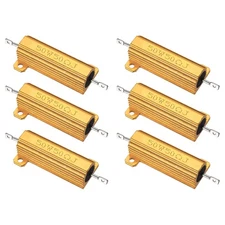 50W 50 Ohm Aluminum Shell Resistor, 6Pcs Aluminum Housing Resistor