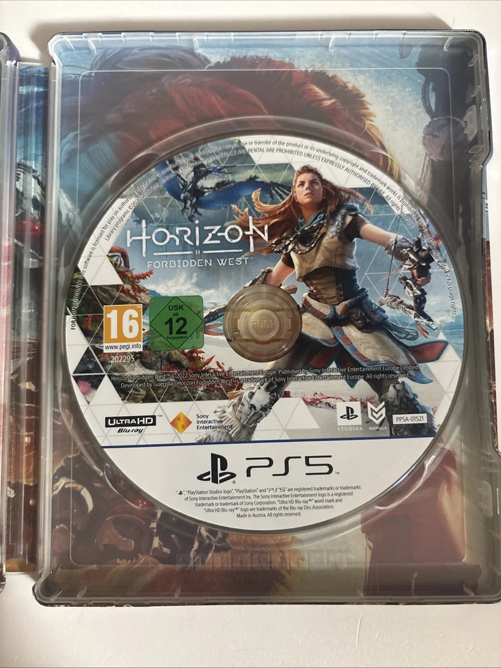 Horizon Forbidden West PS5 Collectors Edition Statue Steelbook & Artbook CIB, photo 4 of 5