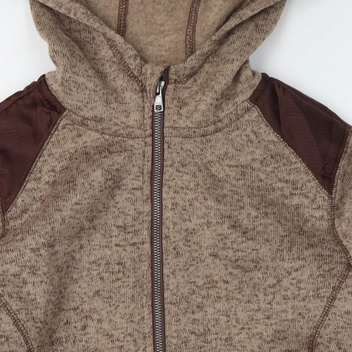 Chaqueta con capucha marrón Crivit para hombre talla M ajuste regular - Imagen 5 de 12