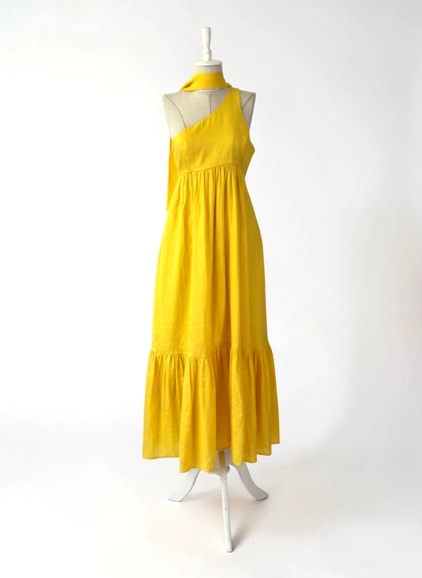 linen sun dresses uk Linen dress Sun Beige / M main image 0
