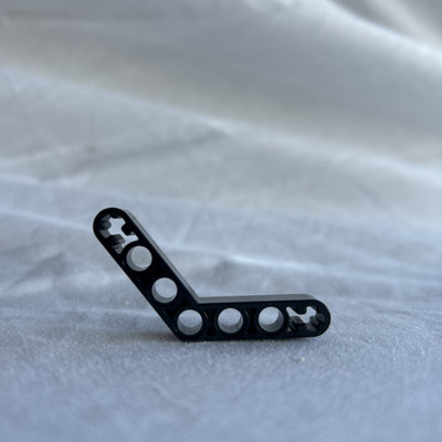 LEGO Technic, Liftarm 1 x 7 Bent (4 - 4) Thick Black 32348 Bricklink ID