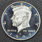 1997-S Proof Silver Kennedy Half Dollar 50C - Old Glory C&C Weekly 1c Auction!